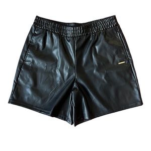 FABLETICS Women’s Size L/10 Vegan Leather Short - NEW!